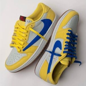 Travis Scott × Women's Air Jordan 1 Retro Low OG 'Canary'